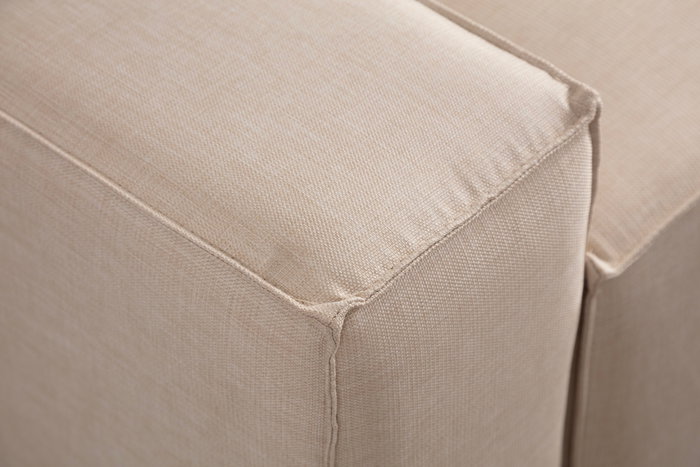 Atelier Del Sofa Sofá-Cama Esquinero Ecru 260cm Ancho x 170cm Profundidad, convertible en cama 206cm x 145cm